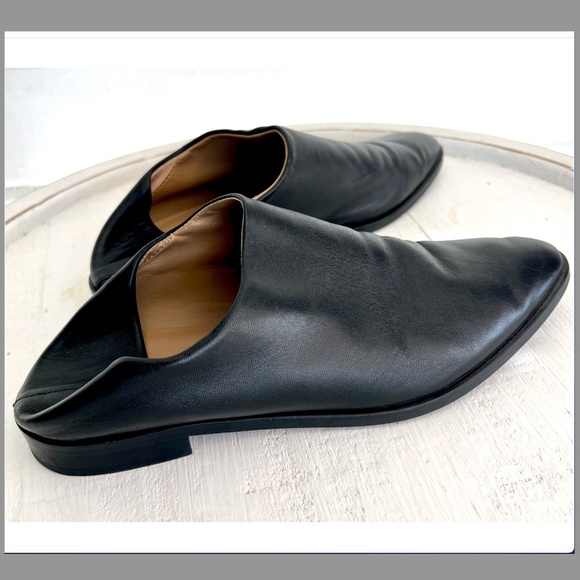 EVERLANE The Modern Babo Mule Slide in Black Leather - 9 - Picture 5 of 13